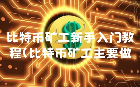 比特币矿工新手入门教程（比特币矿工主要做什么工作）