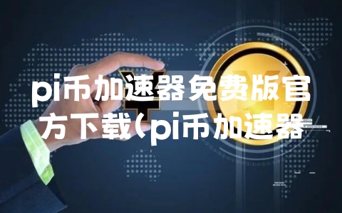 pi币加速器免费版官方下载（pi币加速器免费版官方下载雷霆）